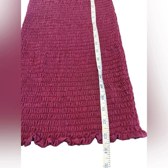 Aritzia Wilfred Shayk Lila Raspberry Shirred Sleeveless Dress Sz XS - Picture 8 of 9